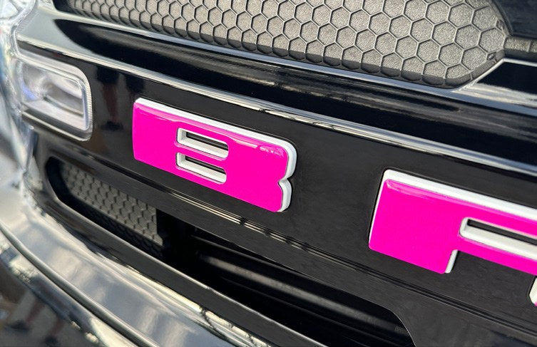 BRONCO SPORT 2021-2027 EXTERIOR TRIM, GRILLE LETTERING, PINK