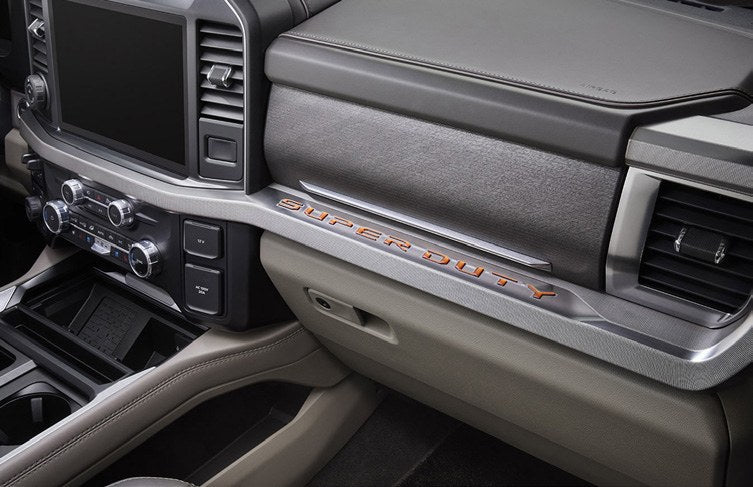 SUPER DUTY 2023-2027 EXTERIOR TRIM BY TUFSKINZ, DASH LETTERS, ELECTRIC SPICE