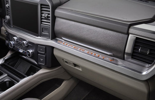 SUPER DUTY 2023-2027 EXTERIOR TRIM BY TUFSKINZ, DASH LETTERS, ELECTRIC SPICE