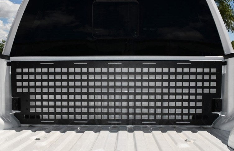 SUPER DUTY 2023-2027 BED MOLLE PANELS BY PUTCO, 6.75FT BED - FRONT