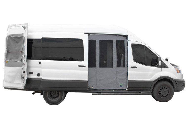 TRANSIT 2020-2027 DOOR SCREEN KIT FOR HIGH ROOF MODELS