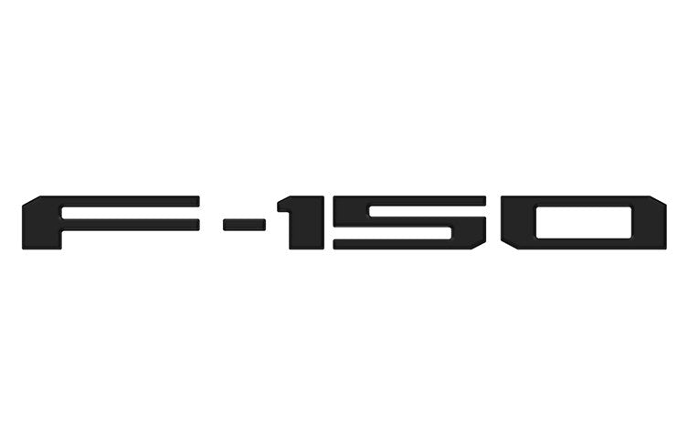 F-150 2021-2027 EXTERIOR TRIM KIT BY TUFSKINZ, TAILGATE LETTERING, MATTE BLACK