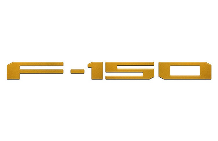 F-150 2021-2027 EXTERIOR TRIM BY TUFSKINZ, TAILGATE LETTERS, ELECTRIC SPICE