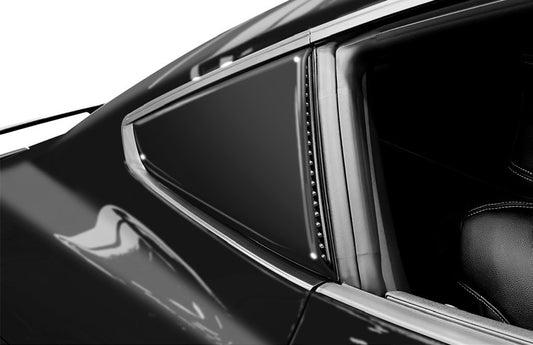MUSTANG 2024-2027 SCOOPS, QUARTER WINDOW, ABSOLUTE BLACK