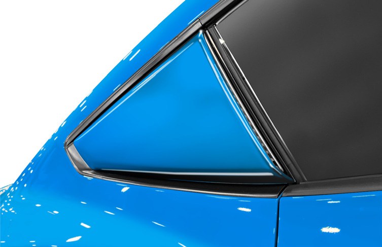 MUSTANG 2024-2027 SCOOPS, QUARTER WINDOW, GRABBER BLUE