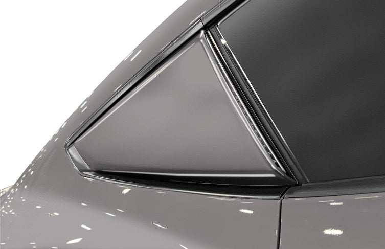 MUSTANG 2024-2027 SCOOPS, QUARTER WINDOW, CARBONIZED GRAY