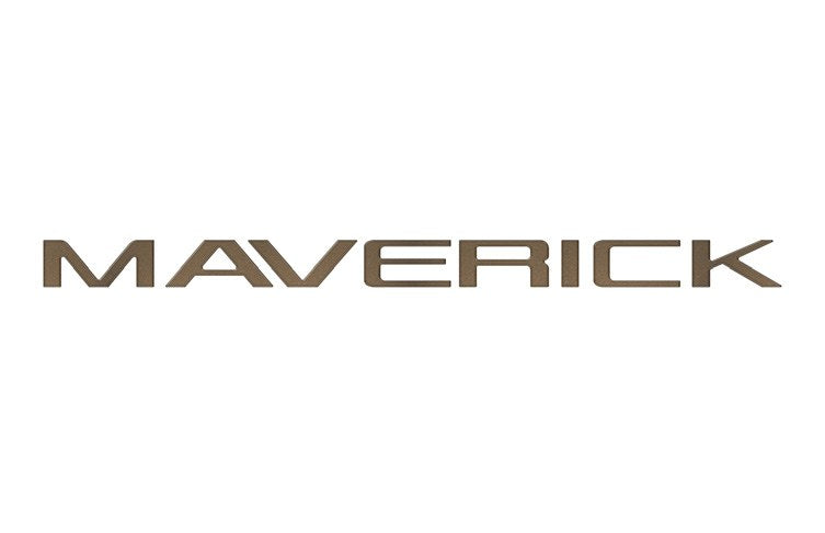 MAVERICK 2022-2027 EXTERIOR TRIM BY TUFSKINZ, TAILGATE LETTERING INSERTS, SINISTER BRONZE