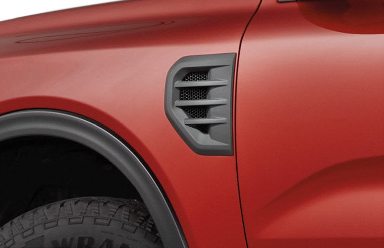 RANGER 2024-2027 EXTERIOR TRIM BY AIR DESIGN, FRONT FENDER VENT, MATTE BLACK