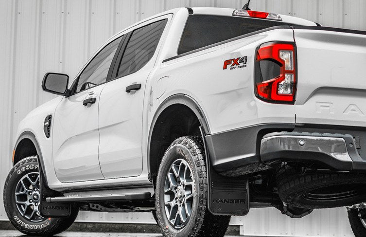 RANGER 2024-2027 SPLASH GUARD - GATORBACK BY TRUCK HARDWARE, FRONT, WITH RANGER LOGO