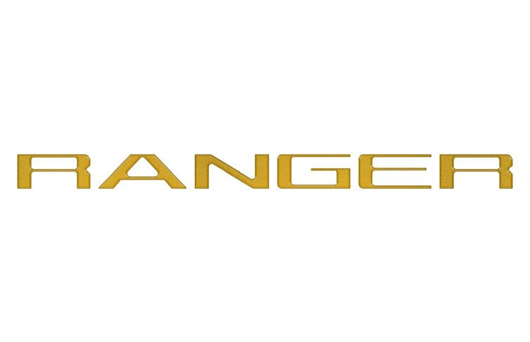 RANGER 2024-2027 EXTERIOR TRIM BY TUFSKINZ, TAILGATE LETTERS, ELECTRIC SPICE