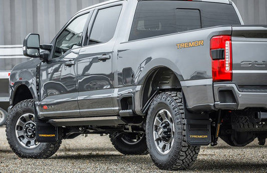 SUPER DUTY 2023-2027 GATORBACK REAR SPLASH GUARDS WITH TREMOR LOGO