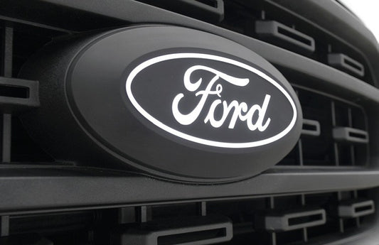 F-150 2021-2027 LIGHTED FORD OVAL, FRONT, HALOGEN & LED REFLECTOR FOR VEHICLES WITHOUT CAMERA & SPRAY NOZZLE