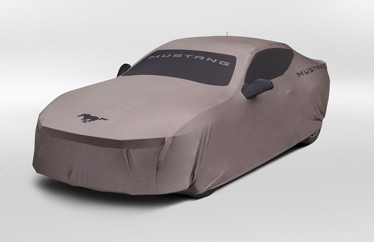 MUSTANG 2024-2027 FULL VEHICLE COVER - INDOOR COVER FOR ECOBOOST CONVERTIBLE, LOW SPOILER, GRAY BY COVERKING