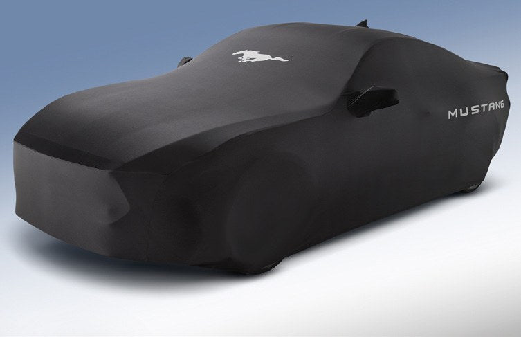 MUSTANG 2024-2027 FULL VEHICLE COVER - INDOOR COVER FOR BLACK PACK COUPE, LOW SPOILER, BLACK BY COVERKING