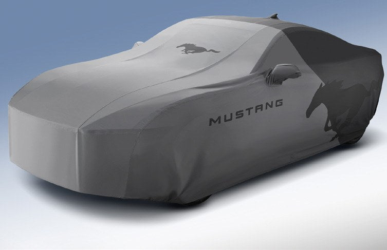 MUSTANG 2024-2027 FULL VEHICLE COVER - OUTDOOR COVER FOR ECOBOOST & GT COUPE, LOW SPOILER, GRAY BY COVERKING