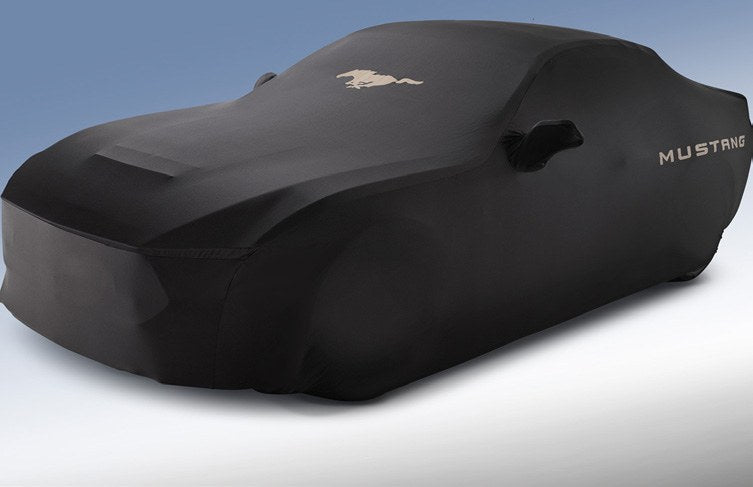 MUSTANG 2024-2027 FULL VEHICLE COVER - INDOOR COVER FOR BRONZE PACK CONVERTIBLE WITH PERFORMANCE PACK, PEDESTAL/ HIGH SP