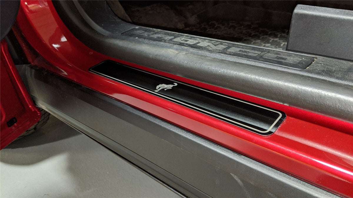 BRONCO SPORT 2021-2026 BLACK PLATINUM DOOR SILL PLATES