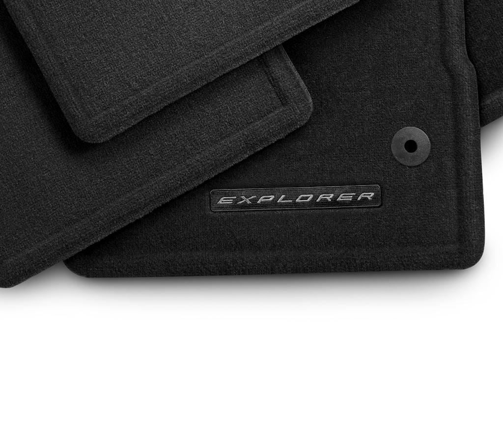 EXPLORER 2020-2026 CARPET FLOOR MAT SET — 4-PIECE, BLACK