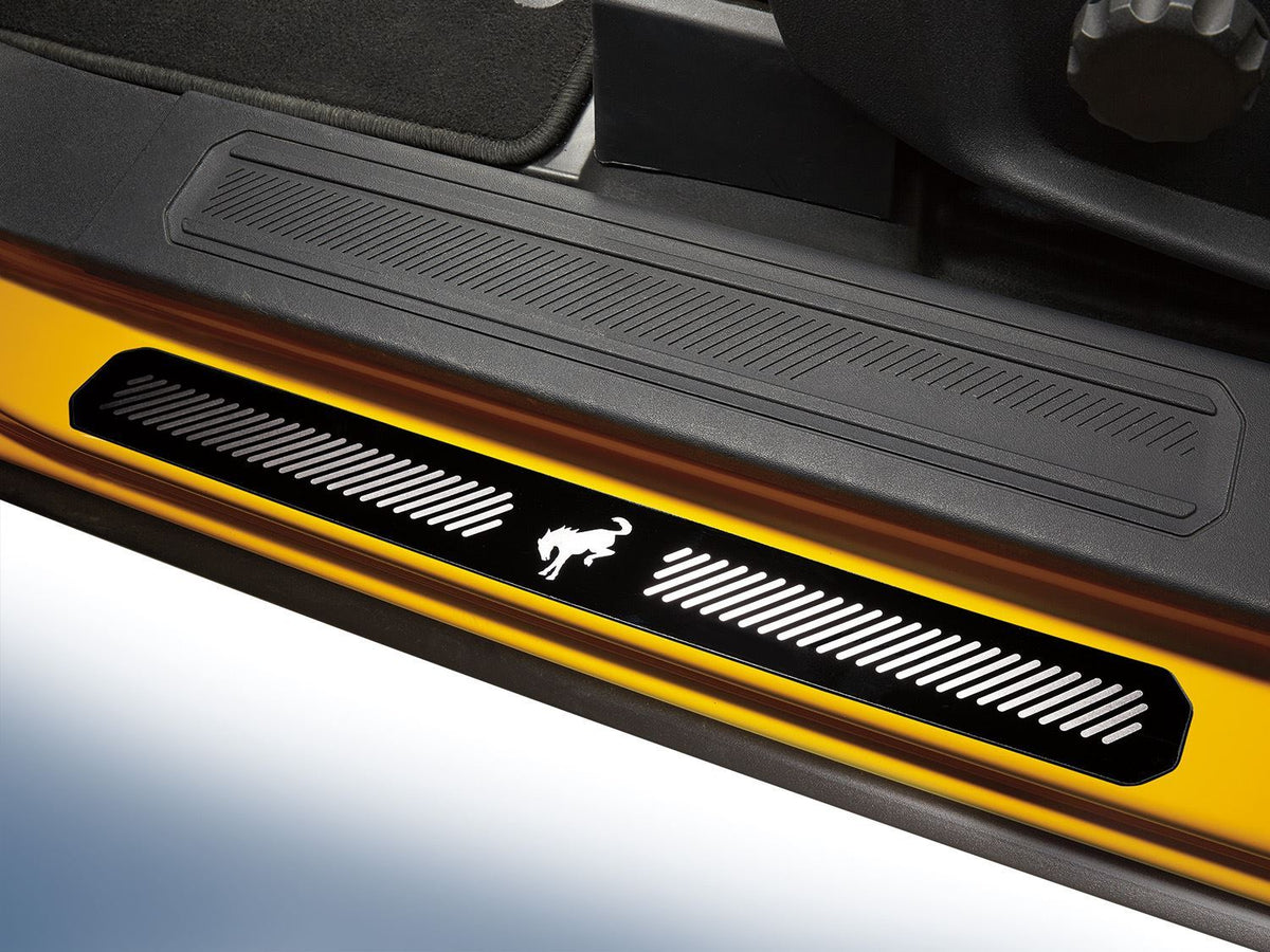 BRONCO 2021-2026 BLACK PLATINUM DOOR SILL PLATES — 2-DOOR