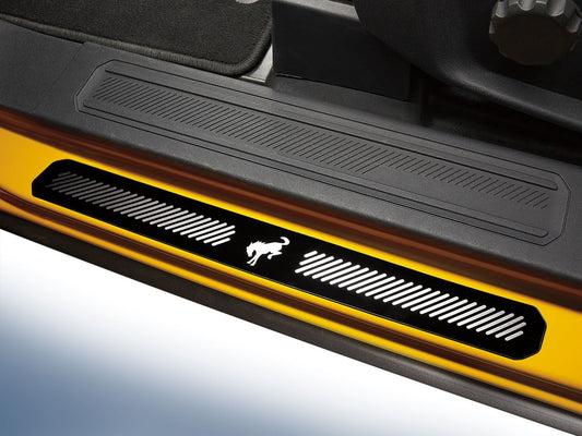BRONCO 2021-2026 BLACK PLATINUM DOOR SILL PLATES — 2-DOOR