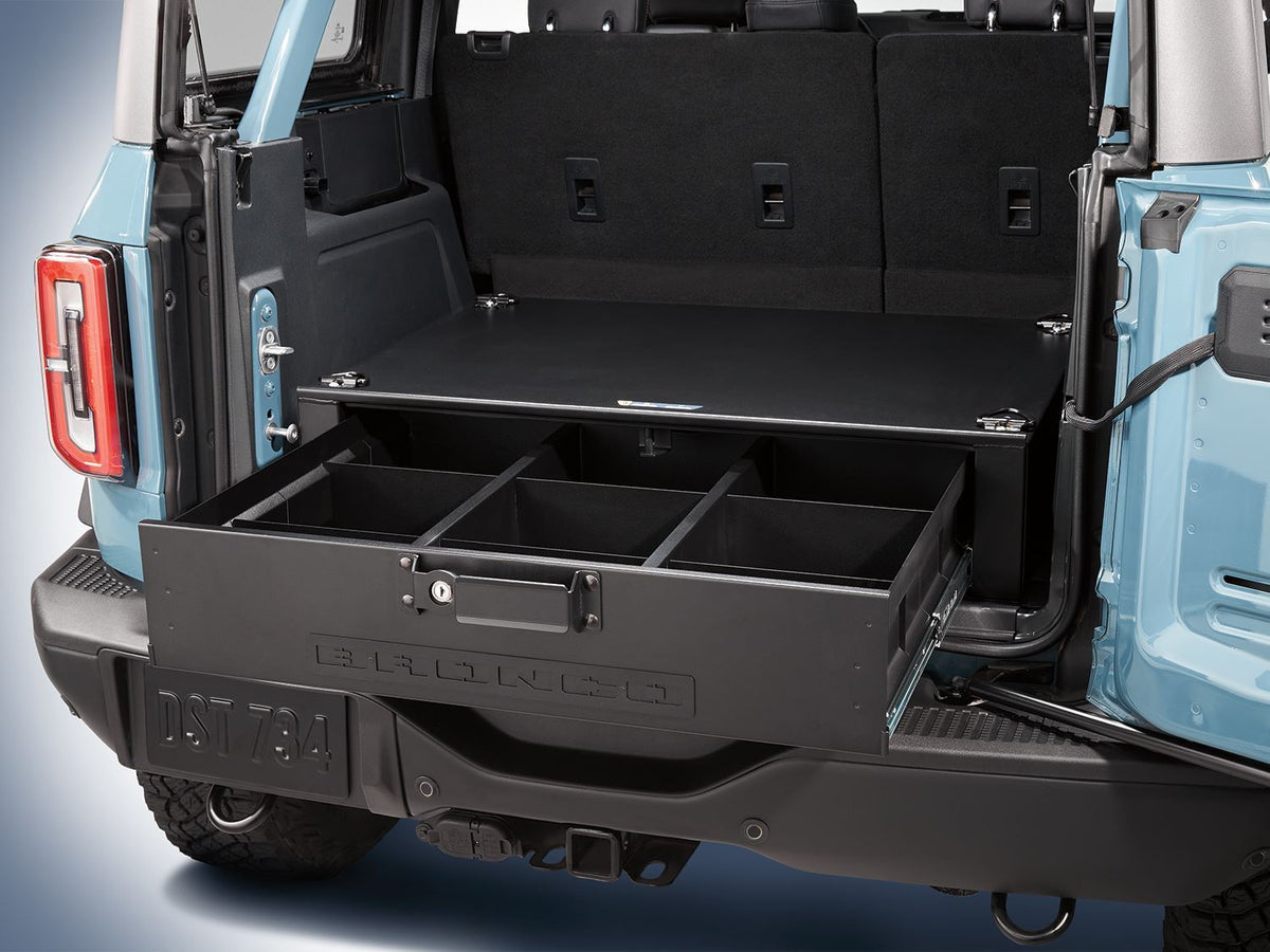 BRONCO 2021-2026 CARGO AREA SECURITY DRAWER — 4-DOOR