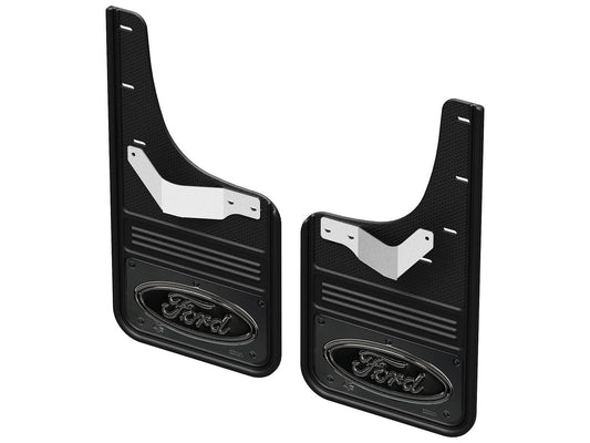 F-150 2021-2026 GATORBACK GUNMETAL FORD LOGO SPLASH GUARDS