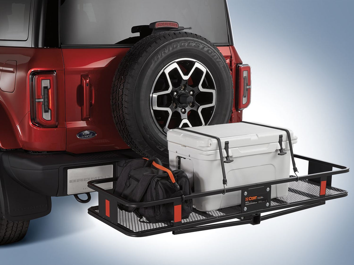 BRONCO 2021-2026 FOLDING HITCH-MOUNTED CARGO BASKET