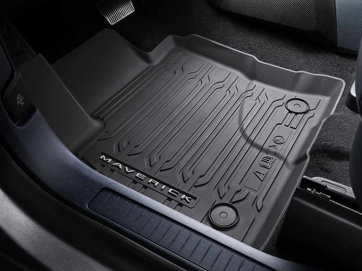 MAVERICK 2022-2026 ALL-WEATHER FLOOR LINER TRAY SET — CREW CAB