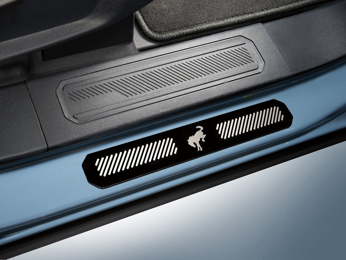 BRONCO 2021-2026 BLACK PLATINUM DOOR SILL PLATES — 4-DOOR