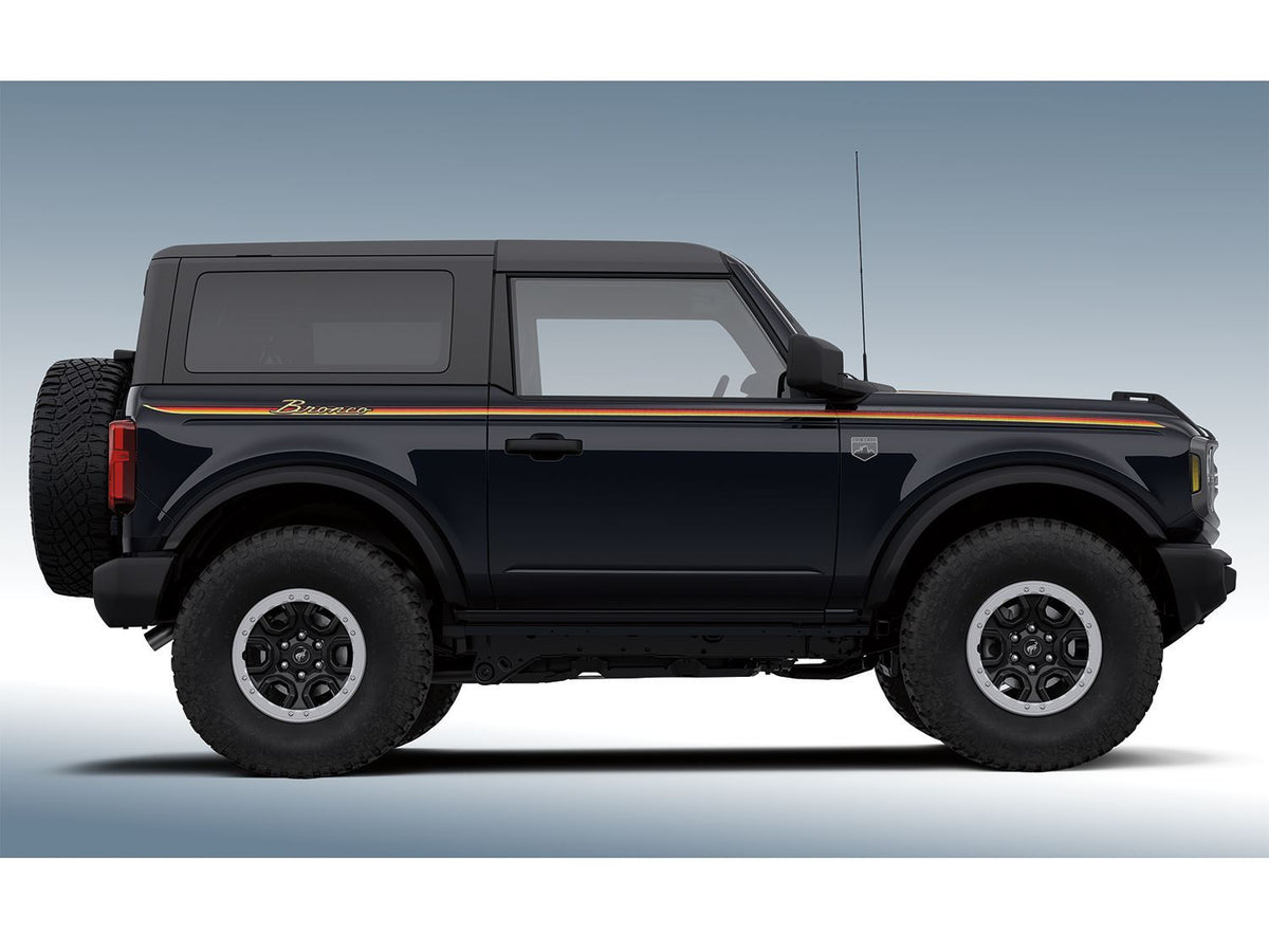 BRONCO 2021-2026 VISCO HOOD COWL STRIPES — RETRO DESIGN