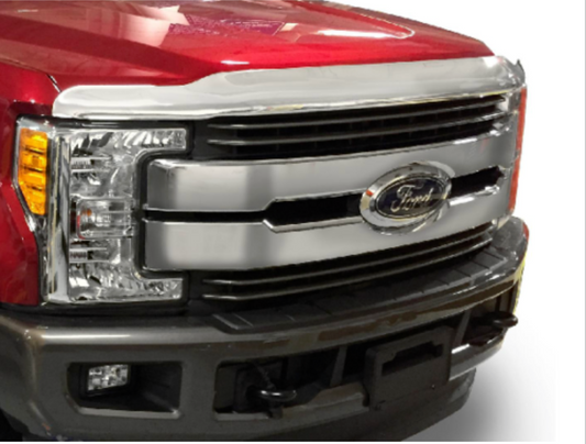 SUPER DUTY 2017-2022 CHROME HOOD DEFLECTOR