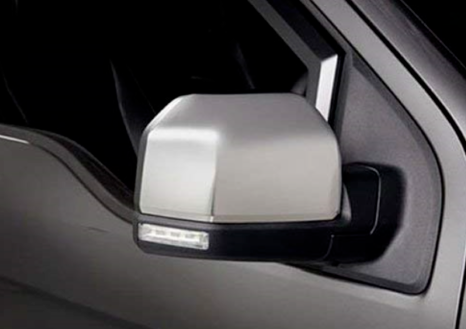 F-150 2015-2020 CHROME MIRROR CAPS — NON-TOW MIRRORS