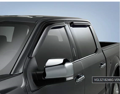 F-150 2015-2020 SMOKE VENT SHADES — SUPERCREW