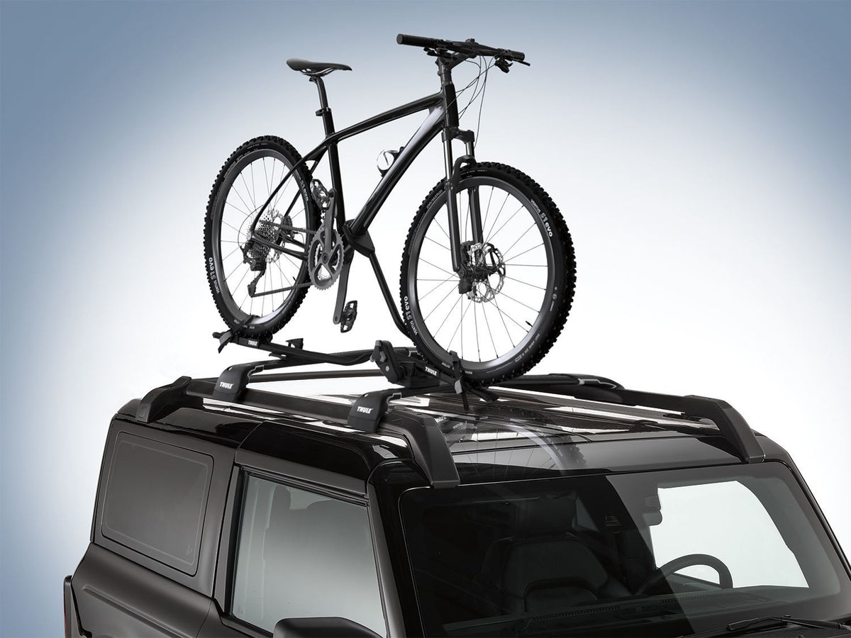 THULE RACK MOUNTED UPRIGHT BICYCLE CARRIER FOR 1 BIKE
