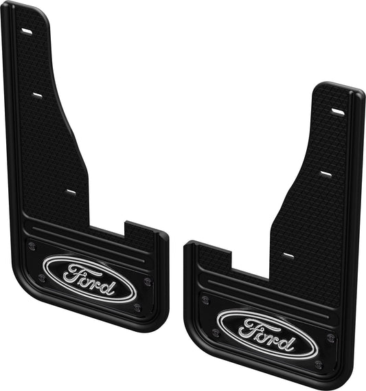 EXPLORER 2020-2026 GATORBACK SPLASH GUARDS — BLACK FORD LOGO