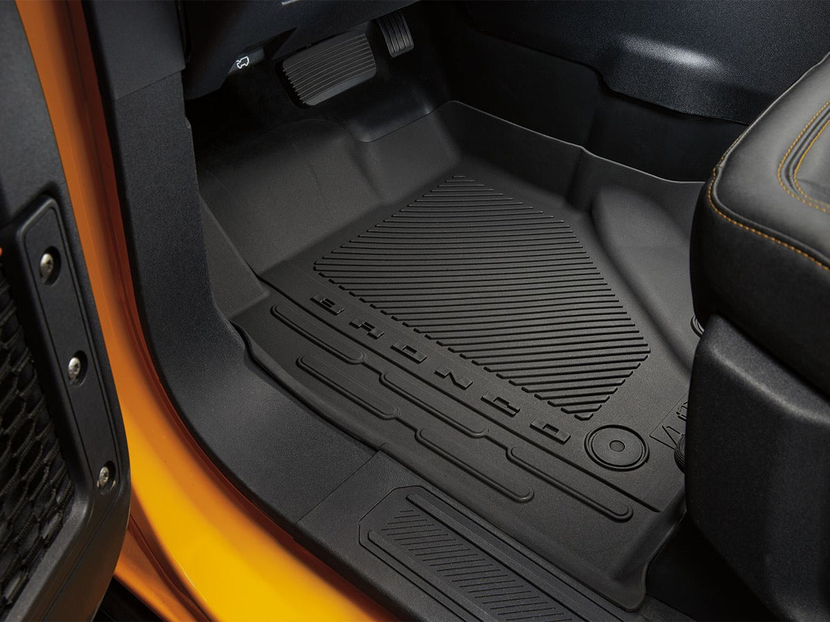 BRONCO 2021-2026 FLOOR LINERS — FOR VINYL FLOORING, 2-DOOR