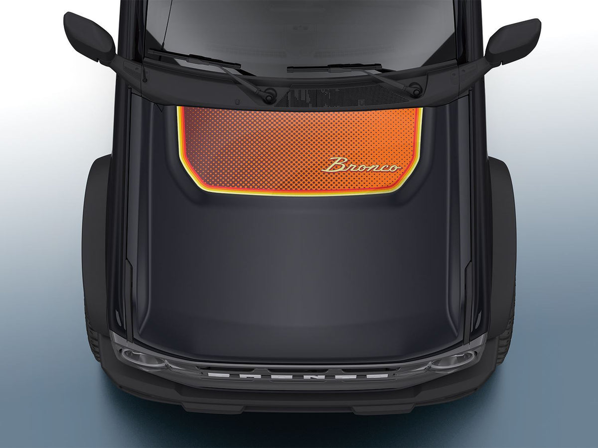 BRONCO 2021-2026 VISCO HOOD COWL STRIPES — RETRO DESIGN