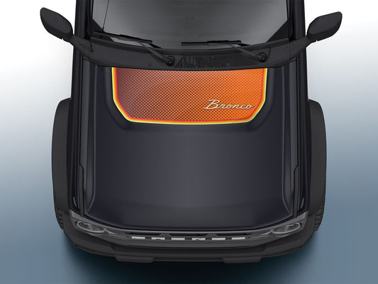 BRONCO 2021-2026 VISCO HOOD COWL STRIPES — RETRO DESIGN