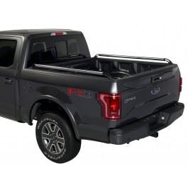 F-150 2015-2026 CHROME BED RAILS WITH BLACK END CAPS
