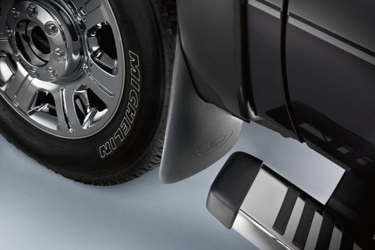 HC3Z-16A550-DB SPLASH GUARDS - MOLDED, REAR PAIR, FOR SRW WITH WHEEL LIP MOLDINGS