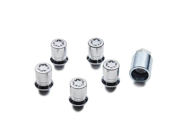 BRONCO 2021-2026 WHEEL LOCKS — CHROME PLATED, FOR EXPOSED LUGS