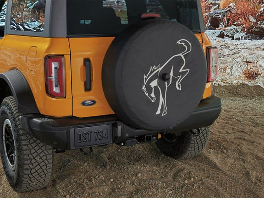 BRONCO 2021-2026 SPARE TIRE COVER — ABSTRACT BRONCO, FOR 32" TIRE