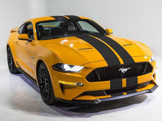 MUSTANG 2015-2023 DUAL OVER-THE-TOP 10" STRIPE KIT — GLOSS BLACK