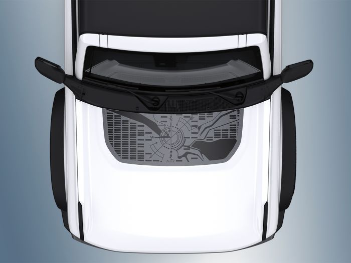 BRONCO 2021-2026 HOOD COWL STRIPES BY VISCO — MAP DESIGN