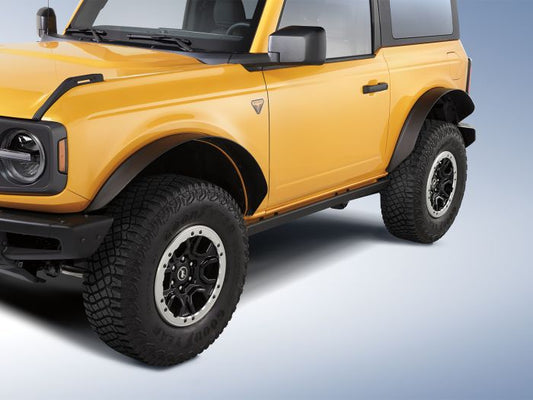BRONCO 2021-2026 REMOVABLE STEEL FENDER FLARE KIT — BASE STYLE, 2-DOOR OR 4-DOOR