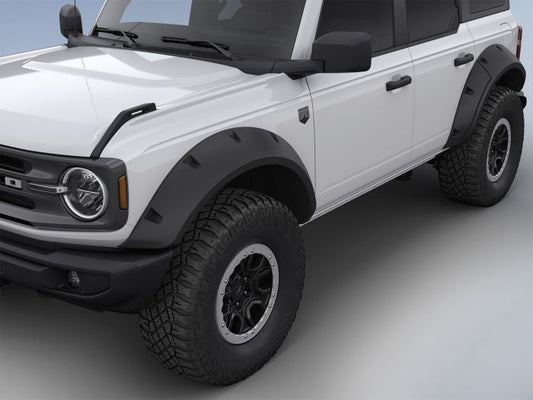 BRONCO 2021-2026 BUSHWACKER FENDER FLARES — PREASSEMBLED, BLACK TEXTURED, 4-DOOR